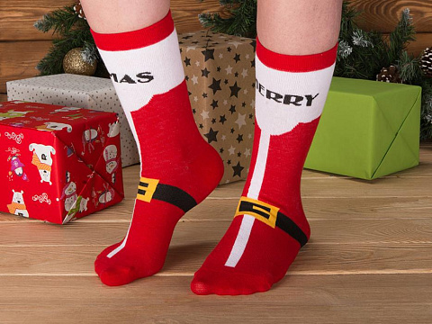 Набор новогодних носков (2 пары) - рис 2.