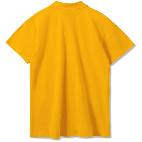Рубашка поло мужская Summer 170, желтая - рис 3.