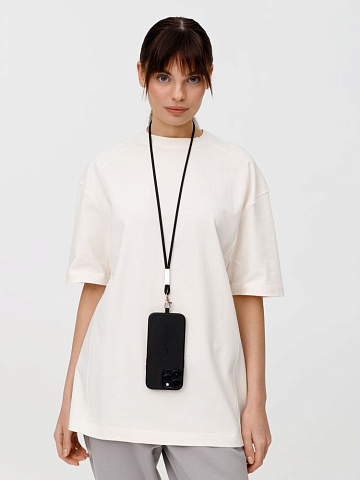 Шнурок для бейджа Tube Metal, черный - рис 7.