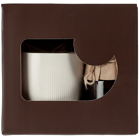 Коробка с окном Gifthouse, коричневая - рис 4.