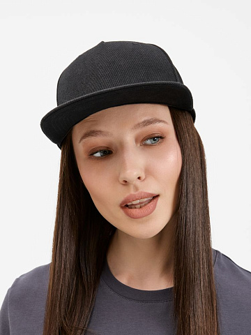 Бейсболка Epicore с прямым козырьком, черная - рис 11.