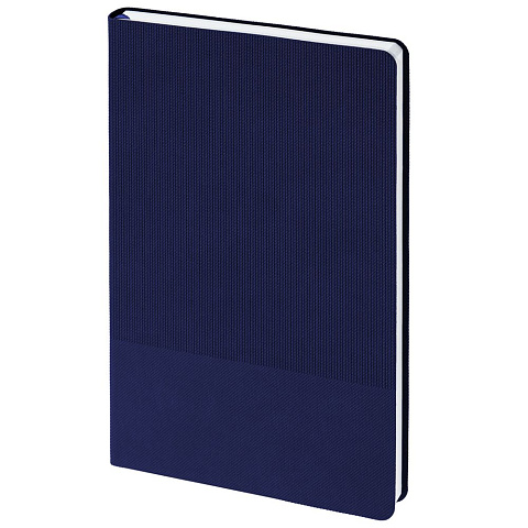 Ежедневник Knit, недатированный, темно-синий - рис 3.