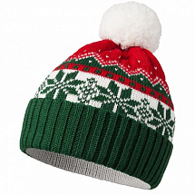 Новогодняя шапка Happy Winter (зеленая)