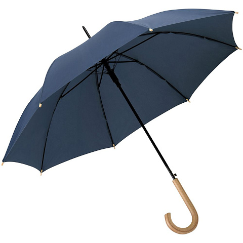 Зонт-трость OkoBrella, темно-синий - рис 3.
