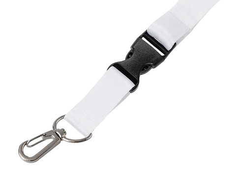 Ланъярд 2 см под сублимацию с карабином, межуровневым замком и замком обрыва, серебристый - рис 4.