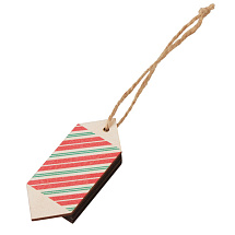 Ёлочная подвеска конфета из фанеры