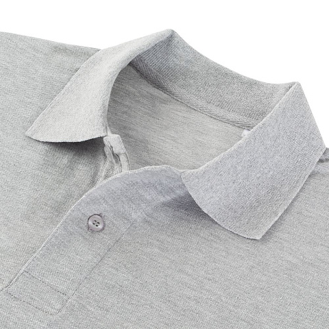 Рубашка поло мужская Virma Premium, серый меланж - рис 4.
