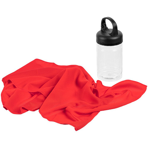 Охлаждающее полотенце Frio Mio в бутылке, красное - рис 4.