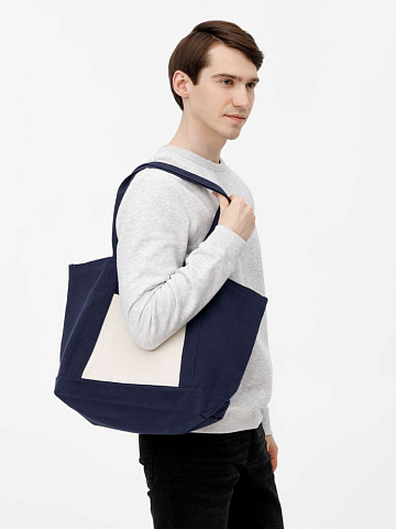 Шопер Shophop, синий с неокрашенным - рис 11.