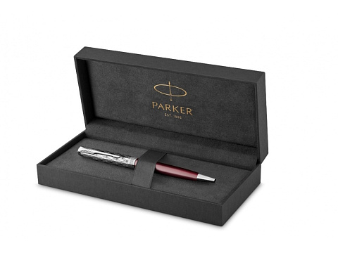 Шариковая ручка Parker Sonnet Premium Refresh RED CT, стержень: M, цвет чернил: black , в подарочной упаковке - рис 2.