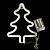 Неоновая лампа Новогодняя ёлка - миниатюра - рис 2.
