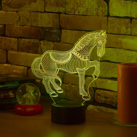 3D светильник Лошадка - рис 5.