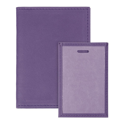 Обложка для паспорта Twill, фиолетовая - рис 6.