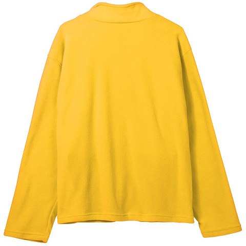 Куртка флисовая унисекс Manakin, желтая - рис 3.