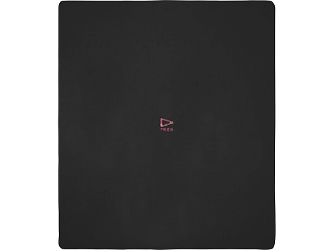 Huggy флисовое одеяло 220x250 см - сплошной черный - рис 5.