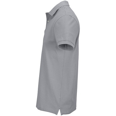 Рубашка поло унисекс Pacific, серая - рис 4.