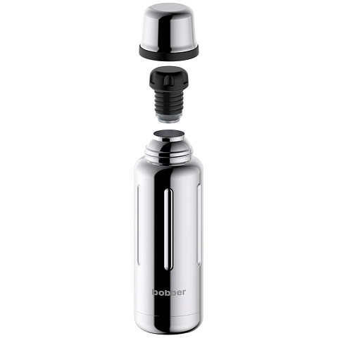 Термос Flask 470, вакуумный, стальной зеркальный - рис 4.