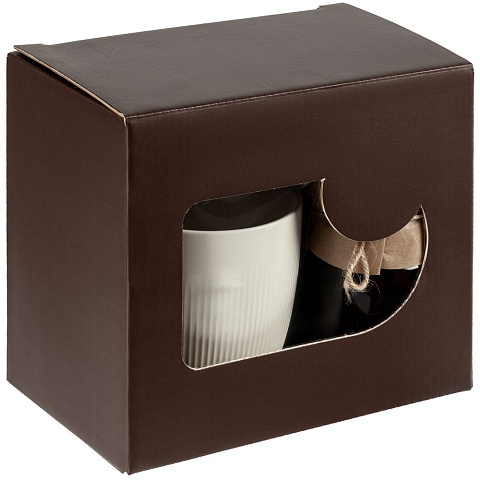 Коробка с окном Gifthouse, коричневая - рис 5.