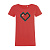 Футболка женская Pixel Heart, красная - миниатюра - рис 3.