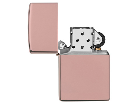 Зажигалка ZIPPO Classic с покрытием High Polish Rose Gold, латунь/сталь, розовое золото, 38x13x57 мм - рис 3.