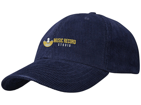 Hutton 6-панельная бейсболка из переработанного хлопка - Темно - синий - рис 4.