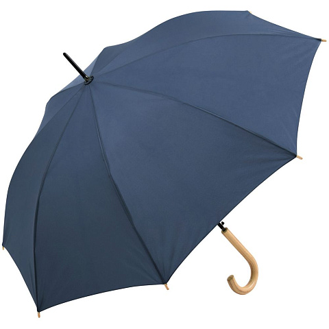 Зонт-трость OkoBrella, темно-синий - рис 2.