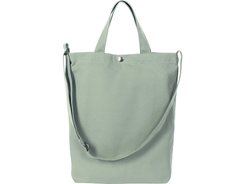 Сумка Helfer из хлопка на кнопке с регулирующейся лямкой, оливковый - рис 3.