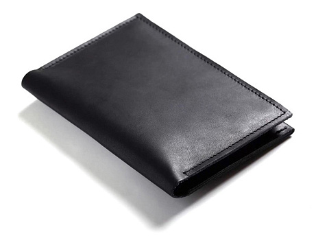 Подарочный набор Long River: обложка для паспорта, галстук (без лого Long River), синяя коробка - рис 4.