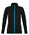Куртка женская Nova Women 200, черная с ярко-голубым - миниатюра