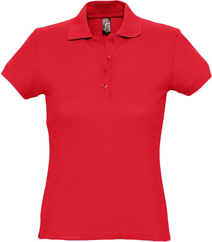 Рубашка поло женская Passion 170, красная - рис 2.