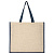 Холщовая сумка для покупок Bagari с синей отделкой - миниатюра - рис 3.