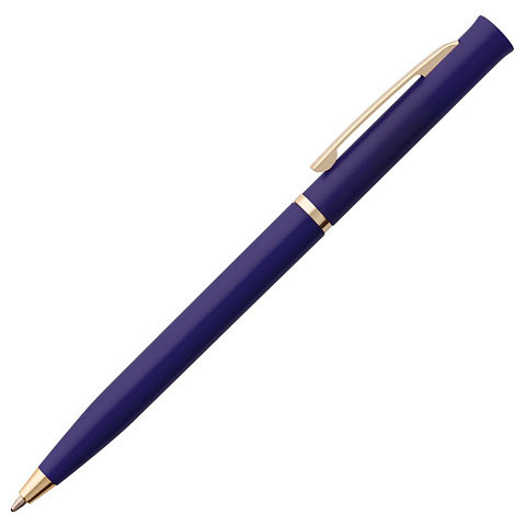 Ручка шариковая Euro Gold, синяя - рис 3.