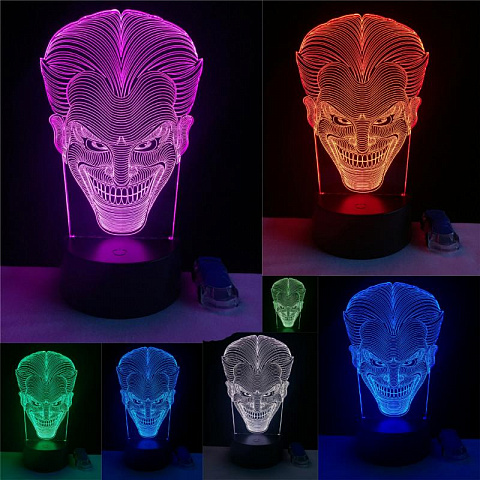3D светильник Джокер - рис 2.