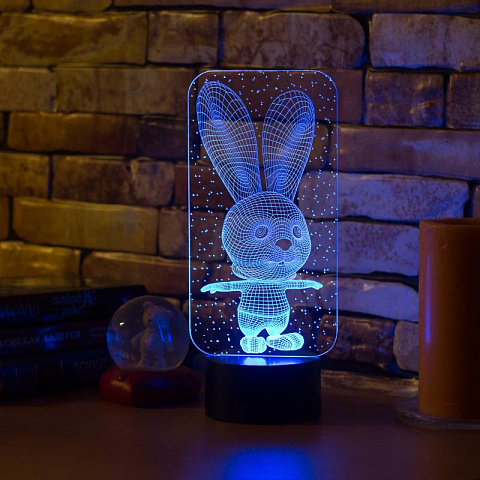 3D лампа Зайчонок - рис 3.