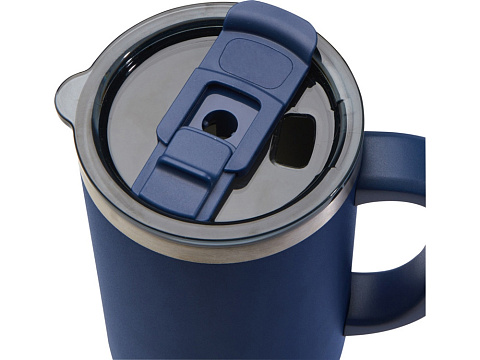 Sydney медная кружка с двойными стенками, сертифицированная согласно RCS, с вакуумной изоляцией и соломинкой, 1200 мл - Темно - синий - рис 5.