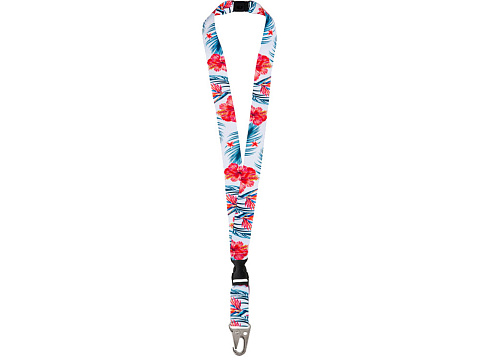 Ланъярд 2,5 см под сублимацию с большим карабином, межуровневым замком и замком обрыва - рис 2.