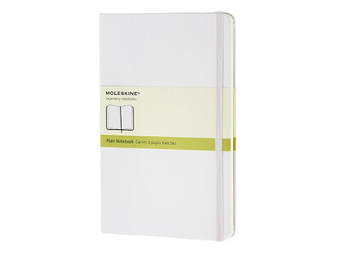 Записная книжка Moleskine Classic (нелинованный) в твердой обложке, Large (13х21см), белый