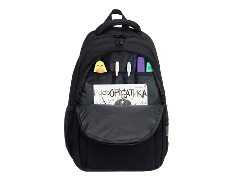 Рюкзак TORBER CLASS X, черный, полиэстер 900D, 45 x 30 x 18 см + Мешок для сменной обуви в подарок! - рис 7.