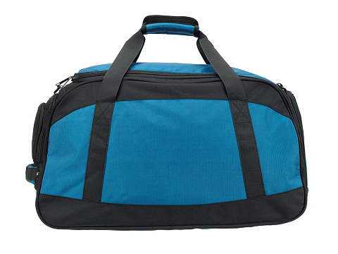 Сумка спортивная TORBER, синий/черный, полиэстер, 52 х 25 х 30 см - рис 5.