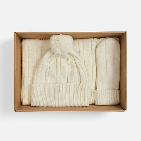 Набор Knit Beat, белый (молочный) - рис 3.