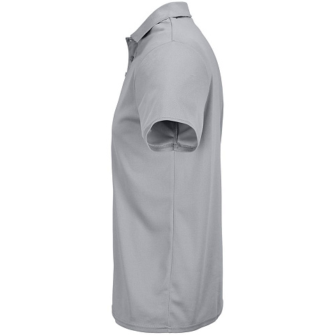 Рубашка поло унисекс Pitcher, серая - рис 4.
