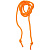 Шнурок в капюшон Snor, оранжевый неон - миниатюра