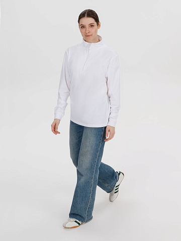 Свитшот на молнии Morfiss, белый - рис 12.