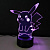 3D светильник Пикачу - миниатюра - рис 3.