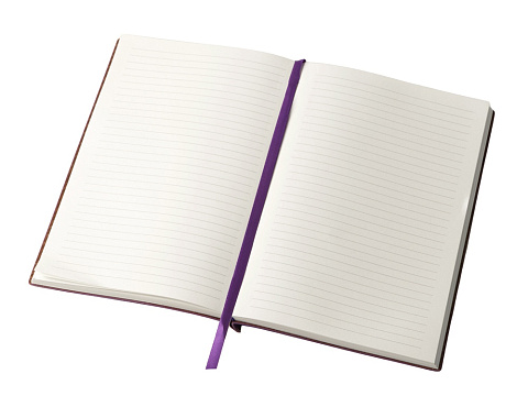 Блокнот А5 Scribe, гибкая обложка, 96 листов 80 гр/м2 , фиолетовый - рис 5.