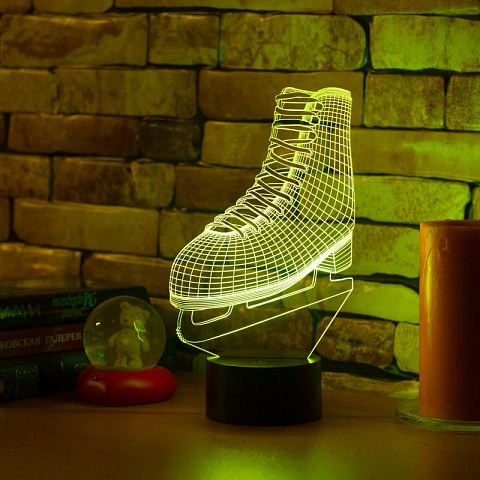 3D лампа Фигурный конёк - рис 4.