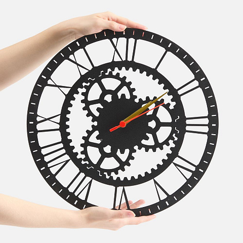 Часы «Ход времени», черные - рис 6.