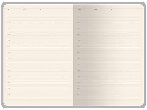 Ежедневник недатированный с магнитным клапаном А5 Venezia, оранжевый - рис 5.