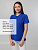 Рубашка поло женская Virma Stretch Lady, ярко-синяя - миниатюра - рис 5.