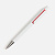 Ручка шариковая Dominanta, белая с красным - миниатюра - рис 4.